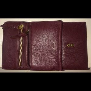 Burgundy Fossil Wallet